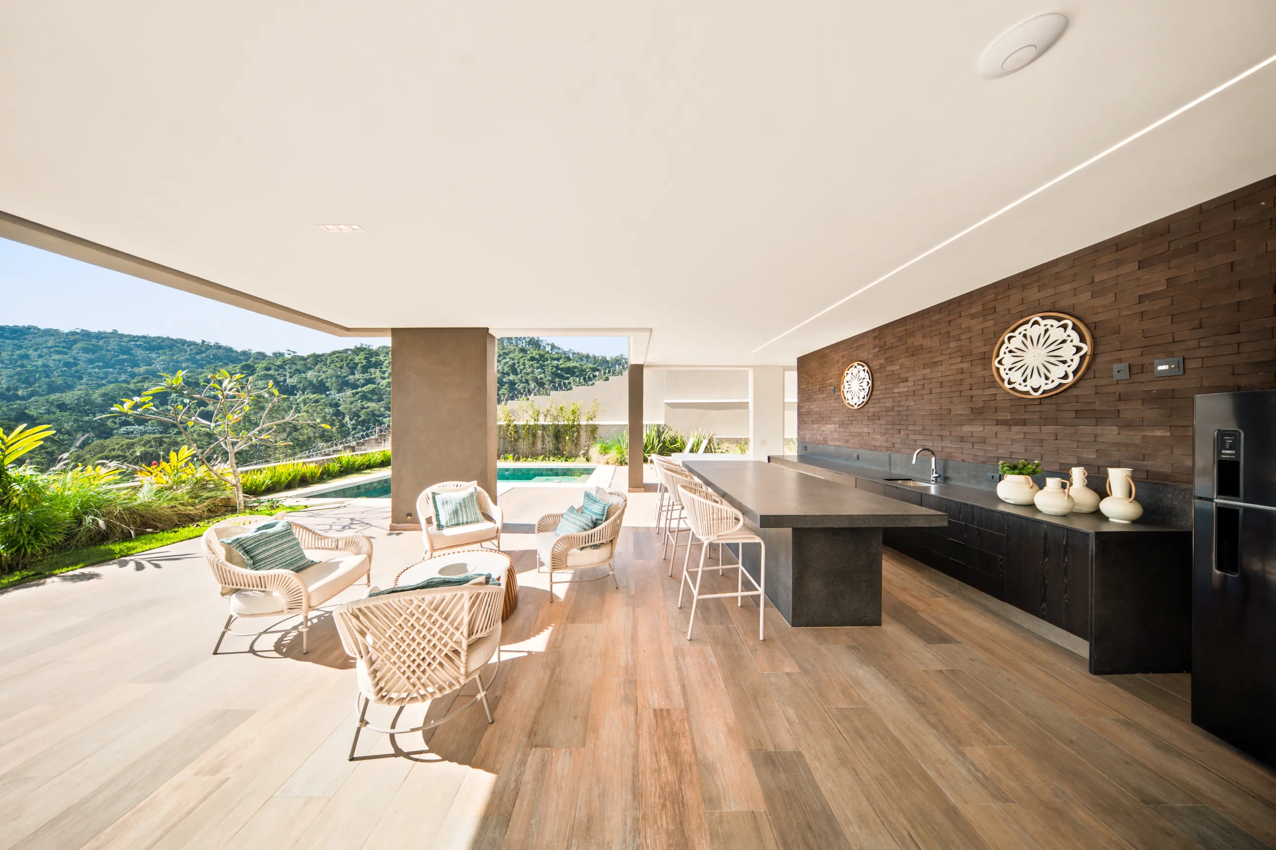Residência Contemporânea Mobiliada com Vista Permanente para a Montanha no Tamboré 10