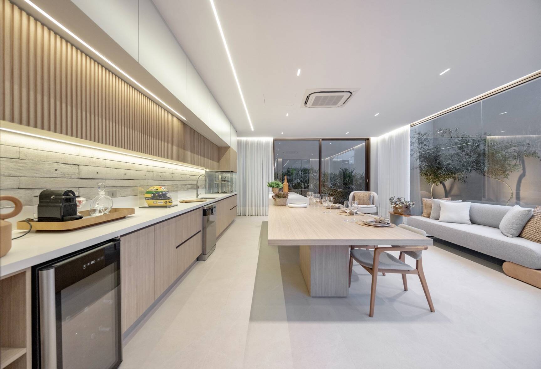 Projeto contemporâneo - Mobiliada e decorada - Residencial Villa Solaia