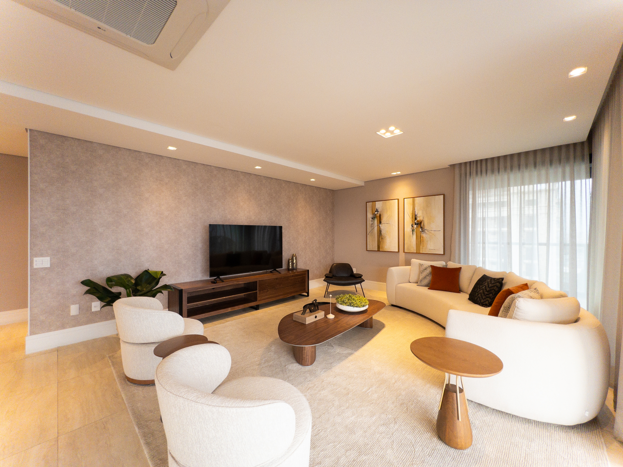 Apartamento mobiliado no centro de Alphaville!