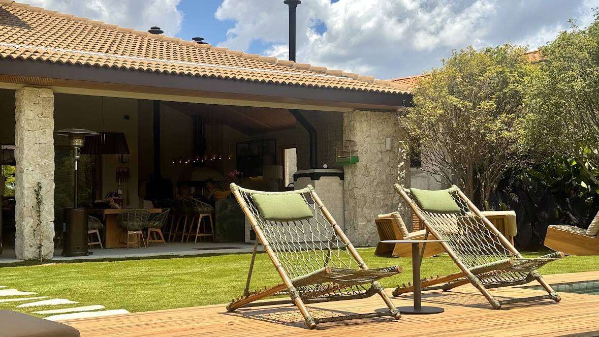 Casa térrea com vista permanente para a reserva à venda no Tamboré 10, Alphaville