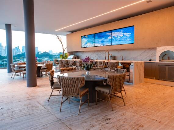 Casa com 6 suítes, vista panorâmica e arquitetura contemporânea no Tamboré 2