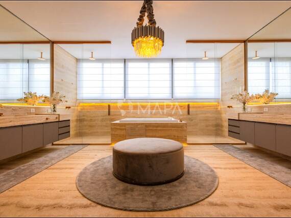 Casa com 6 suítes, vista panorâmica e arquitetura contemporânea no Tamboré 2