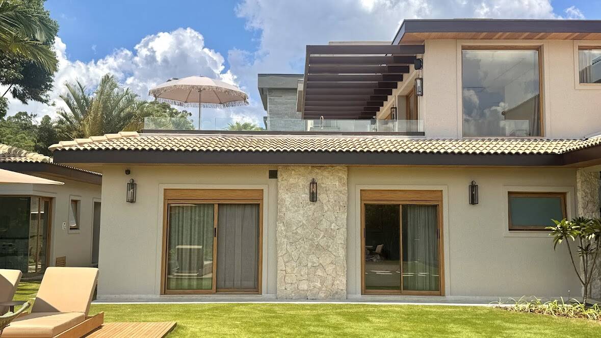 Casa térrea com vista permanente para a reserva à venda no Tamboré 10, Alphaville